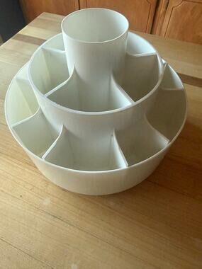 Pampered Chef White Tool Turn-a-bout Crafting Organizing
